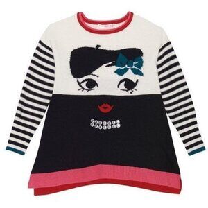 new DEUX PAR DEUX  size 10 youth girls long sleeve tunic Sweater Dress stretchy